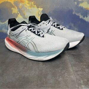 Asics Gel Nimbus 25 Men's Grey Running Shoes Size 12D